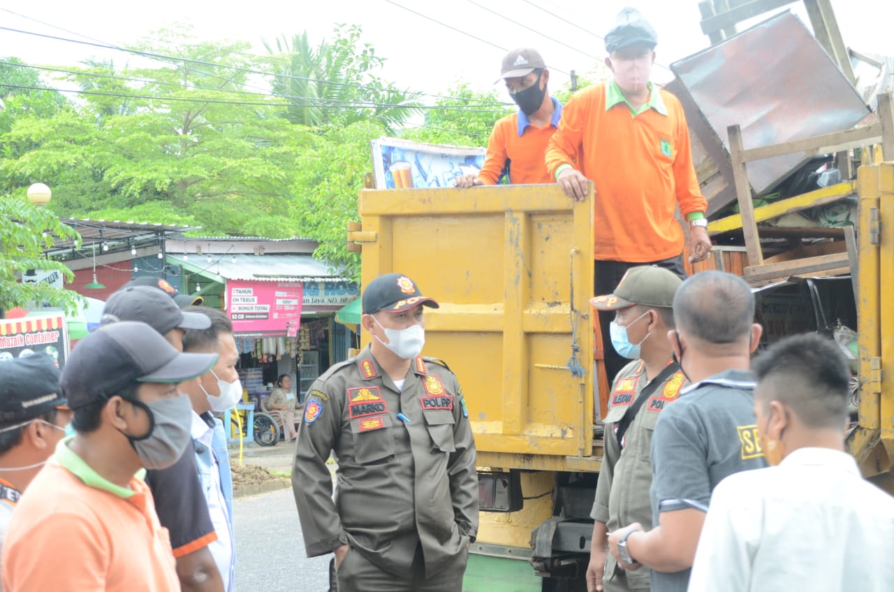 Jalankan Perda No 10 Tahun 2016, Satpol PP Muba Lakukan Himbauan dan Penertiban Pedagang Kaki Lima