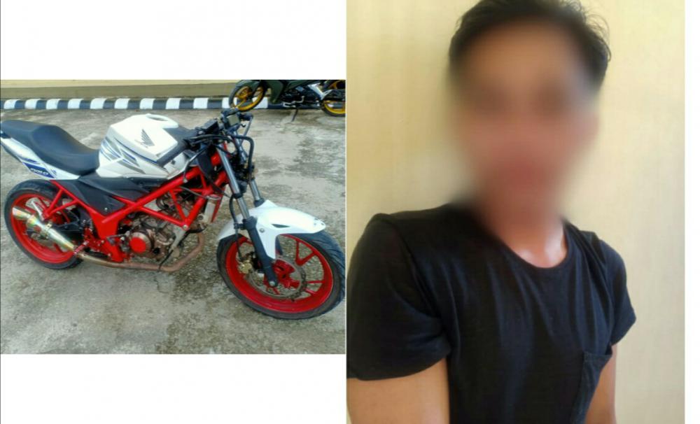 Dengan Penyamaran, Polisi Berhasil Ringkus Penjual Sepeda Motor Bodong